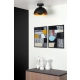 lafabryka.pl SIEMON - Plafon - Ø 25 cm - 1xE27 - Black 45196/01/30 Lucide